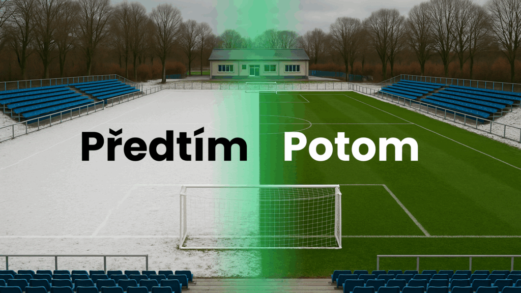 Vyhřívání fotbalových hřišť